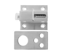 COLLBATH Verrou de Sécurité Coulissant en Acier Inoxydable 1 Pièce Ressort Intégré Carré pour Porte Fenêtre et Portail Accessoire Anti-Intrusion Robuste et Pratique