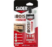 Colle À Bois Prise Rapide 2 Min-Colle Forte Pour Tous Bois Et Dérivés-Intérieur-Transparente Après Séchage-Sans Solvant-Tube De 125 Ml