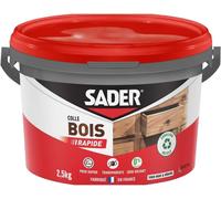Colle À Bois Prise Rapide 2 Min-Colle Forte Pour Tous Bois Et Dérivés-Intérieur-Transparente Après Séchage-Colle En Pot Applicable Au Pinceau-Sans Solvant-Seau Plastique De 2,5 Kg