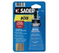 Colle à bois Sader - Prise rapide 5 minutes - Tube 55 ml