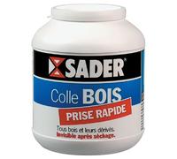 Colle à bois Sader - Prise rapide 5 minutes - Boîte 650 g