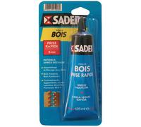 Colle à bois Sader - Prise rapide 5 minutes - Tube 125 ml