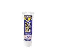 Colle à bordure Bartoline 250 g pour 10 m - pour bordures de papier peint décoratives et vinyles, fixe les joints, répare les revêtements muraux déchirés, séchage rapide, forte adhérence.