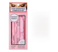 Colle à Cils 5ml 5 ml Adhésif à Séchage Double Extrémité | Avec Dissolvant et Pince à Épiler Fixation et Scellement Colle pour Extension de Cils pour , Beauté, Extension à Domicile