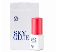 Colle à cils Sky Glue 5 g - Transparent - Liquide - Cyanoacrylate - Séchage rapide - 5 ml - 5 g - Fabriqué en Corée - Pour extensions de cils - Temps de séchage 1 à 2 secondes - Capuchon rouge