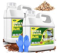 Colle à Graviers, 2L Stabilisateur de Gravier, Fixateur Gravier Extérieur pour les Patios et les Allées de Jardin - Liant pour Gravier pour des écorces et Gravier et Cailloux, Non toxique et Durable