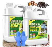 Colle à Graviers, 4L Stabilisateur de Gravier, Fixateur Gravier Extérieur pour les Patios et les Allées de Jardin - Liant pour Gravier pour des écorces et Gravier et Cailloux, Non toxique et Durable