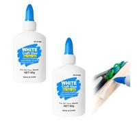 Colle à l'argile Couleur Crème pour Travaux Manuels, Colle Blanche Loisir Creatif,2PCS 60ml Colles Liquide de Bricolage Blanche,Colles Blanches,Colla Blanches Liquide,Colla Glue PVA Lavable