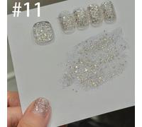 Colle À Ongles À Paillettes Étoiles, 12ml, 1 Pièce, Fournitures Pour Ongles D'automne, Sept Couleurs Stroboscopiques, Paillettes Blanches, Vernis À Ongles En Gel Doré.Zhaixingxilie11.