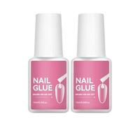 Colle À Ongles Pour Ongles À Pression - Colle Pour Onglas Artificiels | Pour Artificiels, 2 Pièces, Lumière UV, Pas Nécessaire, Pour Salon, Maison, Femmes, Mères, Amoureux De La Beauté