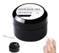 Colle à ongles solide - Colle à ongles - Tenue longue durée - 10 ml - Gel acrylique solide - Faux ongles sûrs et conseils en gel doux pour manucure et salon à domicile avec une forte tenue