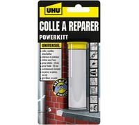 Colle À Réparer Powerkitt Universel-Pâte Époxy Pétrissable 2 Composants Ultra Rapide Et Solide Pour Coller,Combler,Étanchéifier,Réparer,Intérieur Et Extérieur,Gris,60g