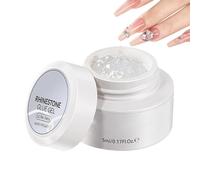Colle à strass pour ongles | Adhésif transparent fort à prise rapide | Colle à strass pour ongles | pour, cristaux, perles, breloques, décoration, manucure, salon, DIY, femmes, maison