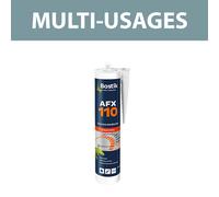 Bostik Mastic de Fixation AFX 110 HIGH GRIP - Fixation Immédiate - Fixation Finale Ultra Résistante - Blanc - Cartouche 310ml