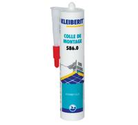 Colle acrylique blanche pour plinthes, baguettes et placo, sans solvant KLEIBERIT 586.0 - 586.0.8106