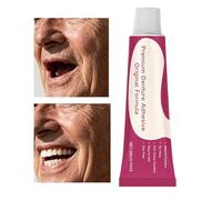 Colle Adhésive Forte pour Dentier - 28g Colle De Fixation Pour Fausses Dents, Instantanée pour Prothèses Dentaires - pour le Voyage, la Maison, l'Extérieur, les Déplacements, les Affaires et le
