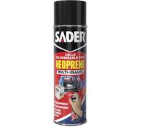 Colle aérosol néoprène multi-usages - SADER - Extra forte - Tous matériaux - Prise immédiate - Bombe 500 ml
