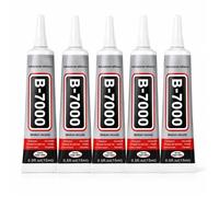 Colle B7000 SNAKIOX Lot de 5 x 15 ml Transparente Embout Precision Smartphone Ecran Verre Metal DIY