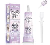 Colle Bijoux Extra Forte, Colle à Bijoux Transparente, Rhinestone Glue, Séchage Rapide,Convient pour le Collage de Divers Bijoux, Pierres,DIY et Autres Matériaux,110ml