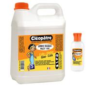 Cléopâtre - Colle blanche vinylique au format de 2 kg + 1 flacon de 100gr rechargeable