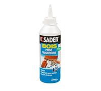 Sader Colle à bois Prise progressive – Formule vinylique, transparente, sans solvant – 250 g