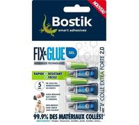 Colle BOSTIK Fix & Glue Gel Sans Odeur Sans Solvant - tube 3 g