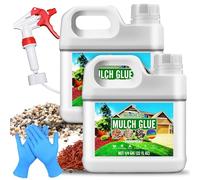 Colle Cailloux Extérieur - Liant pour Gravier 2L - Colle Concentrée Prête à l'Emploi - Pour Coller Gravier, Écorces, Pierres - Applicateur pour Allées de Jardin, Bordures, Aménagement Paysager