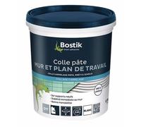 Bostik Colle Carrelage Spéciale Mur et Plan de Travail, Pâte prête à l'emploi, Stabilité Immédiate, Blanc, Pot de 1.5 Kg, N.c.