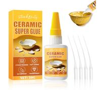 Colle Céramique,Extra Forte Colle Céramique,Résistante à Haute Température, Imperméable,Transparente,Super Adhésive pour Céramique, Vaisselle, Porcelaine, Bricolage et Plus,30g