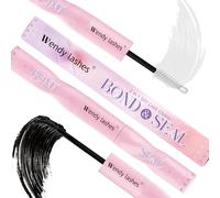 Colle Cils Extension, 2-in-1 Lash Bond and Seal Blanc Cluster Lash Glue for Individual DIY Eyelash Extensions, Colle Extension Cils Waterproof Long Lasting Formula