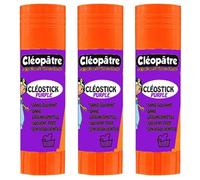 Colle - CLEOPATRE - CléoStick Purple - Lot de 3 bâtons - 8 gr - Colle sans solvant