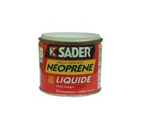 Sader Colle Contact Néoprène Liquide - Colle Extra Forte Tous Matériaux - Prise Immédiate - Idéale pour Surfaces Horizontales - Applicable au Pinceau - Boîte de 500 ml