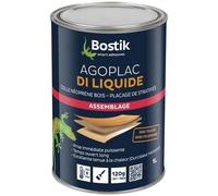 Colle Contact Néoprène - BOSTIK - AGOPLAC DI LIQUIDE - Durcisseur Incorporé - 1 L - Ambré