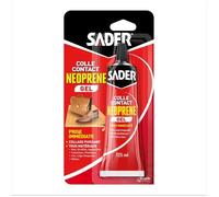 Sader – Colle contact néoprène gel – Extra forte, prise immédiate, tous matériaux – Tube 125 ml