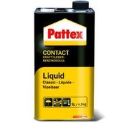 Pattex Colle contact type néoprène- Formule Liquide tous matériaux- bidon 4,5 kg