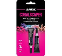 Microbe-Lift Coralscaper Gel- Colle pour coraux - Colle instantanée sous forme de gel, utilisation simple et rapide dans les aquariums d'eau de mer - 2 x 3g