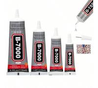 Colle cristal transparente B-7000, 15ml/25ml/50ml/100ml, convient pour les vêtements, les chaussures, les textiles ; Colle à bijoux B7000, adhésif artisanal à haute viscosité, convient pour la réparat