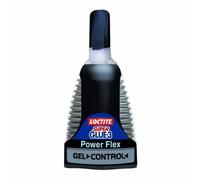 Loctite Colle cyano gel Super Glue-3 Powerflex Control, surpuissante, débit contrôlé, 3 g