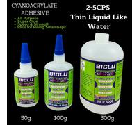 Colle Cyanoacrylate Premium Liquide Ultra-Fin pour Pierre, Finition CA, Projets de Menuiserie, Modèles de Bricolage, Travail d'Incrustation 100g 1Bottle
