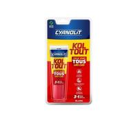 Colle de fixation et d'étanchéité - CYANOLIT - Blanc - Blister 50ml - Pratique pour petites réparations - Polyvalente et résistante