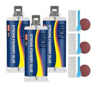 Colle de fonderie étanche haute température pour métal, 3 jeux de 100ml, Kit réparation moulage tout usage