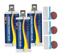 Colle de fonderie pour métal 3 ensembles 100 ml, colle métallique adhésive étanche haute température, Kit de réparation moulage tout usage