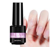 Colle De Gel UV Pour Less Ongles | 8ml D'Adhésif Longue Durée À Séchage Rapide | Gel De Base,Pours Les Débutants Et Les Professionnels XEn Salon À Domicile Pousr La Manucure Et Le Soin Des Ongles