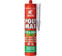 COLLE DE MONTAGE POLY MAX FIX & SEAL EXPRESS 300G GRIS TRANSPARENT GRIFFON