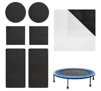 Colle de réparation de trampoline - Kit de réparation de tapis de trampoline | 3 types de rustines pour accessoires de trampoline | Rustine autocollante pour réparer les fissures ou les trous de tapis