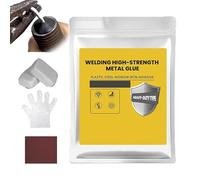 Colle de réparation pour fer, mastic époxy pour acier plastique, colle haute résistance pour réparation de métaux, étanche et résistante à la chaleur, pour acier, aluminium, tuyaux (GRAY)