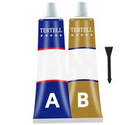 Colle de réparation pour métal 1 jeu de colle la plus forte 100 ml pour le métal avec outils d'application Pâte résistante à l'eau, aux chocs et à la température pour réservoir, pompe, moteur, rob