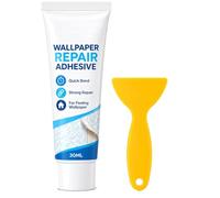 Colle De Réparation Pour Papier Peint Haute Résistance Avec Spatule,1.01 Oz (1pcs)