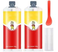 Colle De RÉParation, Universelle Colle Puissante Pour MÉTal, AdhÉSif De Soudage Pour MÉTaux Haute RÉSistance, Pour Percer, Modeler, Poncer Et (2PCS)