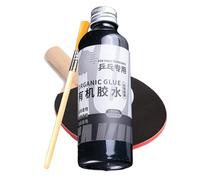 Colle de tennis de table - Kit de polymère naturel liquide organique 100 ml, ensemble adhésif professionnel en caoutchouc pour raquette, composant de réparation de pagaie haute ténacité, élasticité à